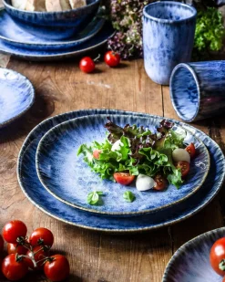 Dessertteller-Set, Steinzeug Wilde Schlucht