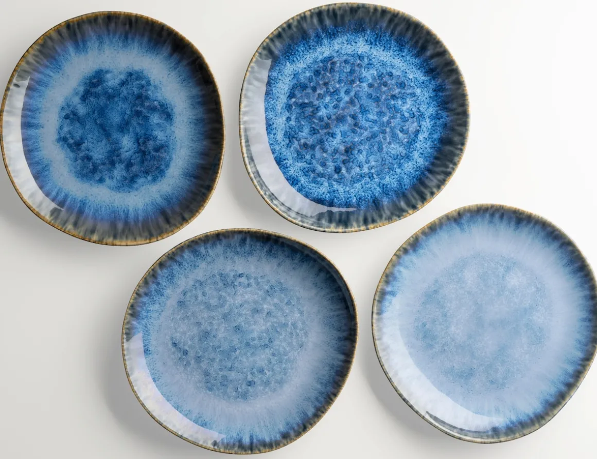 Dessertteller-Set, Steinzeug Wilde Schlucht