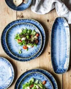 Dessertteller-Set, Steinzeug Wilde Schlucht