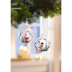 3D-Glaskugeln, 2 Stück