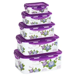 Dosen-Set "Hortensie", 5 Stück lila