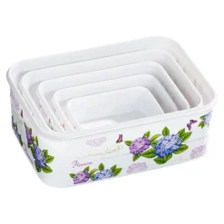 Dosen-Set "Hortensie", 5 Stück lila