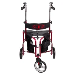 Dreirad Rollator mit Sitz und Rückengurt, faltbar - AT51004