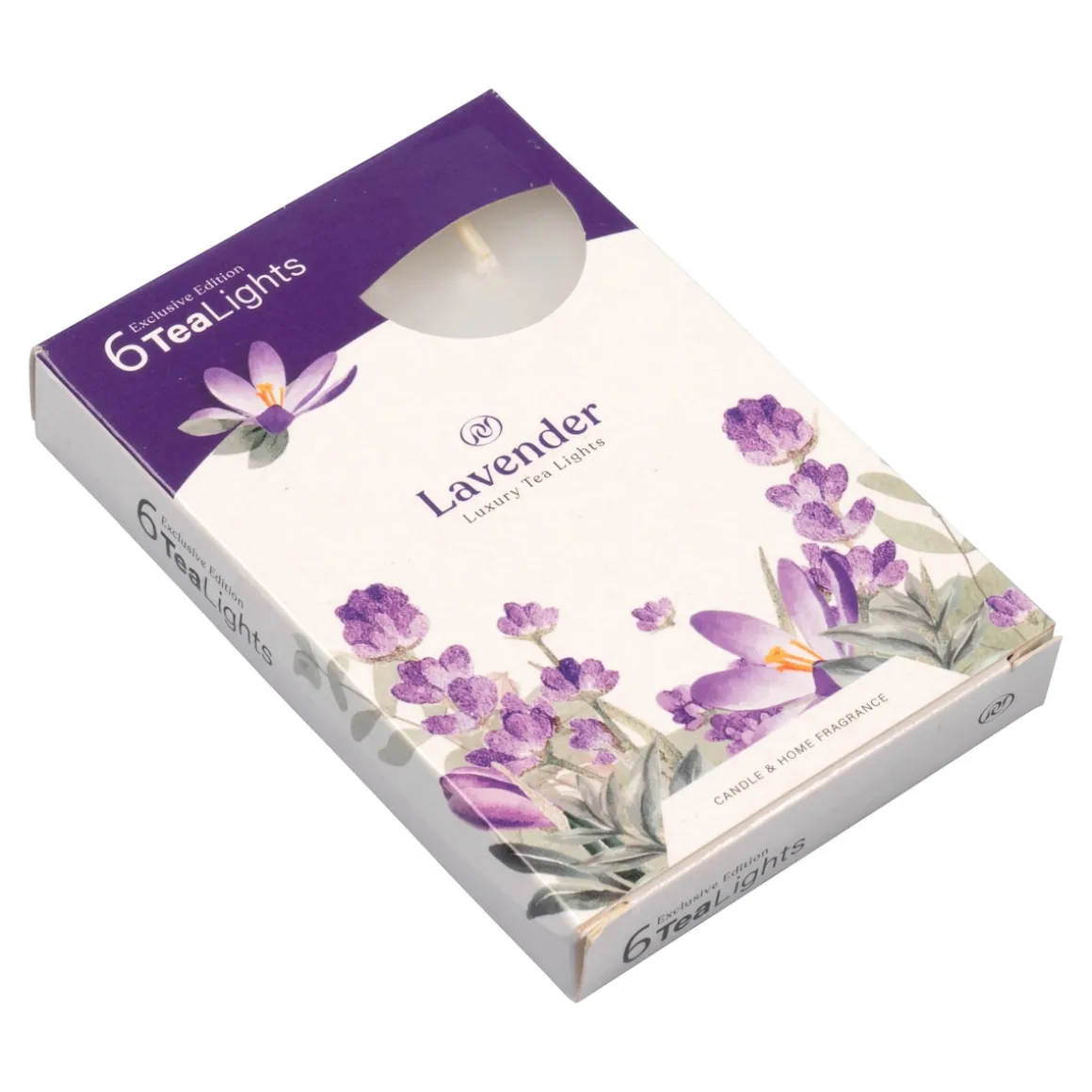 Duft-Teelichter, 6 Stück Lavendel