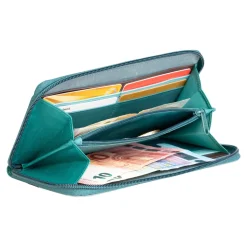 Echtleder-Geldbörse „multicolor“