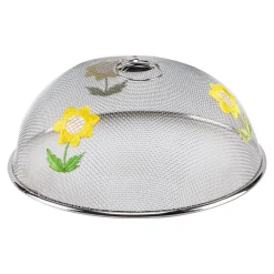 Edelstahl-Abdeckhaube „Sonnenblume“