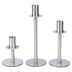 Edelstahl-Kerzenständer 3 Stück