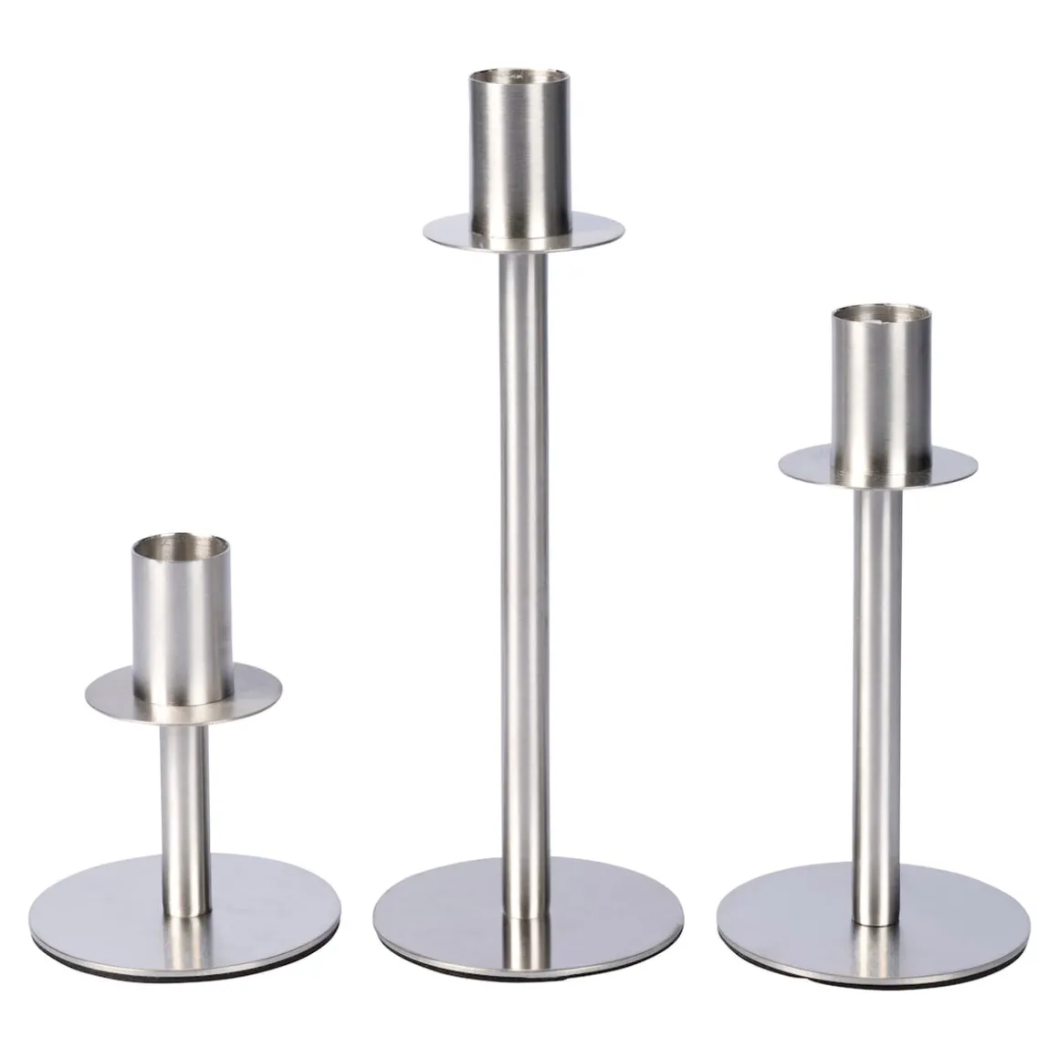 Edelstahl-Kerzenständer 3 Stück
