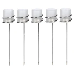 Edelstahl-Teelichthalter, 5 Stück