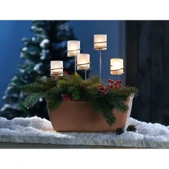 Edelstahl-Teelichthalter, 5 Stück