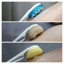 Eincremehilfe mit Schwamm- und Sisalaufsatz, 3-teilig