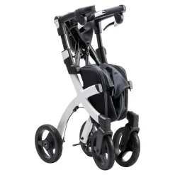 Einkaufsrollator Rollz Flex mit Sitz und Tasche, faltbar Pebble White Small