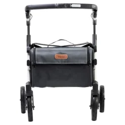 Einkaufsrollator Rollz Flex mit Sitz und Tasche, faltbar Pebble White Small