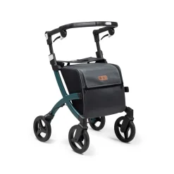 Einkaufsrollator Rollz Flex mit Sitz und Tasche, faltbar Jungle Green