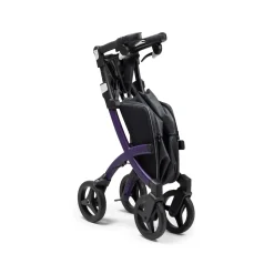 Einkaufsrollator Rollz Flex mit Sitz und Tasche, faltbar Dark Purple