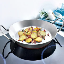 Eisenpfanne mit zwei Griffen Ø24 cm - Ø 24 cm