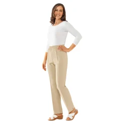 Elegante Schlupfhose beige