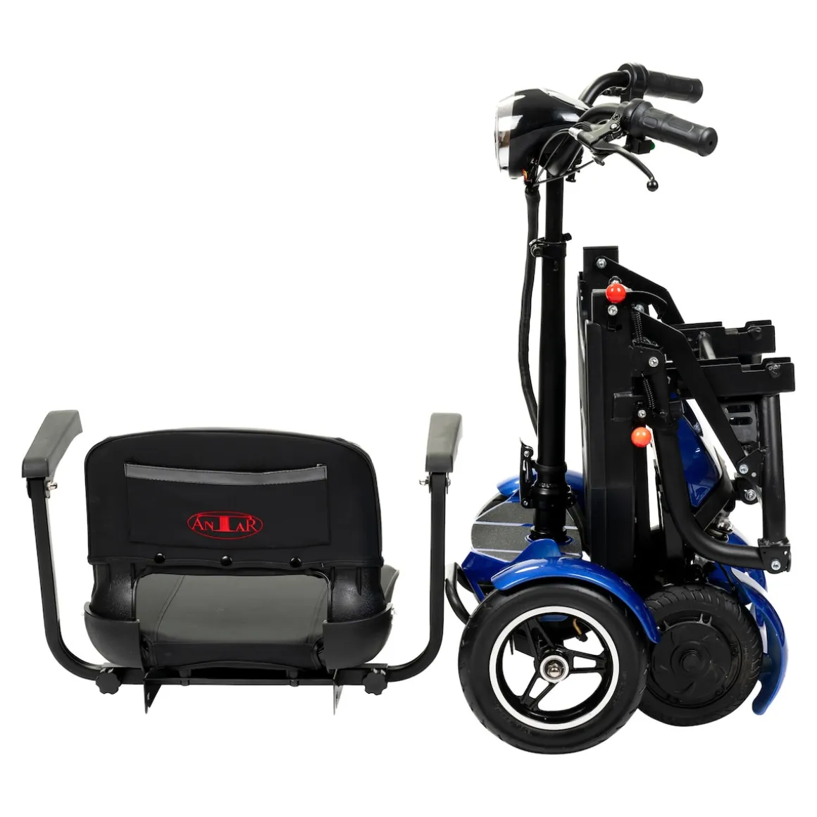 Elektroroller AT52317 mit Tasche & Korb blau