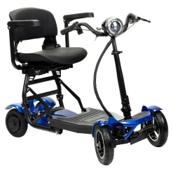 Elektroroller AT52317 mit Tasche & Korb blau