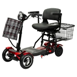 Elektroroller AT52317 mit Tasche & Korb rot