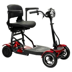 Elektroroller AT52317 mit Tasche & Korb rot