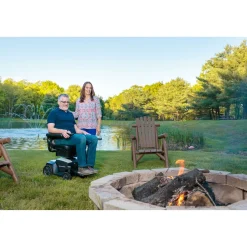 Elektrorollstuhl M35+ mit Staufächern, 6 km/h orange