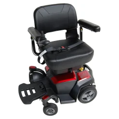 Elektrorollstuhl M35+ mit Staufächern, 6 km/h rot