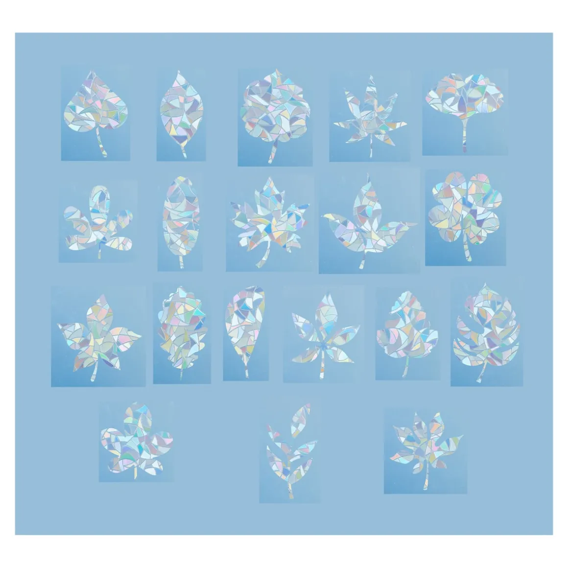 Fenstersticker "Vogelschreck", 19-teilig