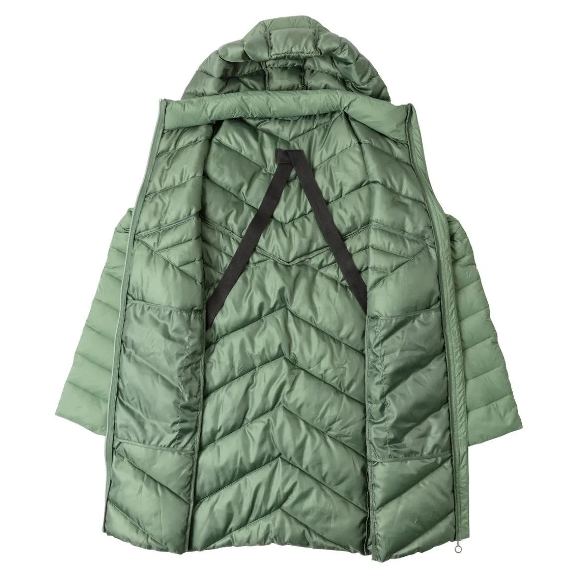 Figur-Steppmantel mit Trägern "Lea"