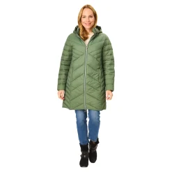 Figur-Steppmantel mit Trägern