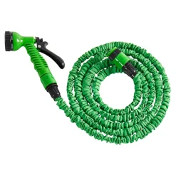 Flexibler Gartenschlauch + Gratis Sprühkopf 2,5 - 7,5m