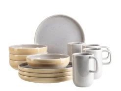 Frühstücksset, Steinzeug Candy Flieder