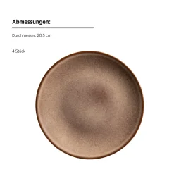 Frühstücksset, Steinzeug Smoky's Braun