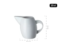 Frühstücks-Zubehör, Porzellan LA MUSICA 1 x Zuckerdose, 1 x Gießer, 6 x Eierbecher