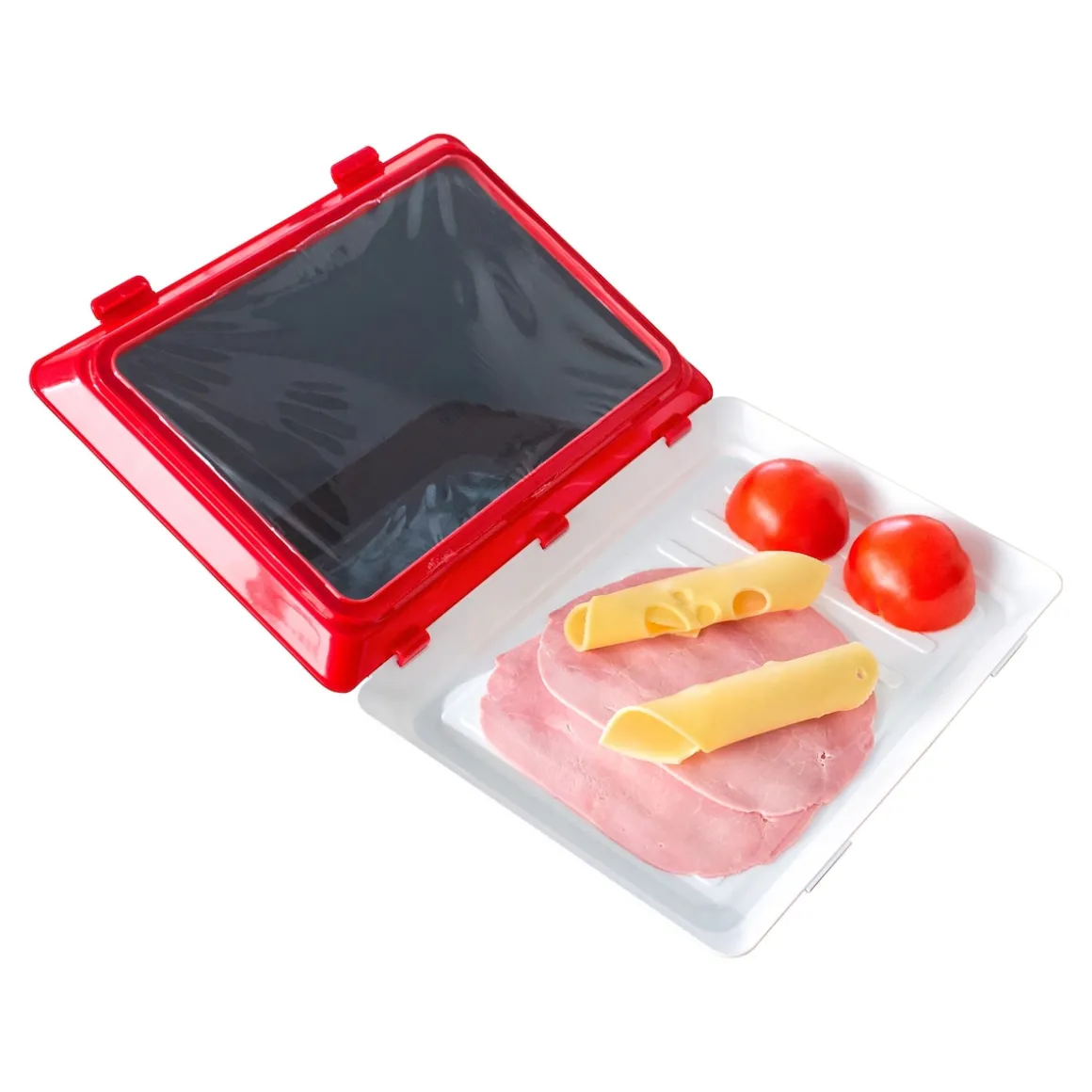 Frischhaltesystem "Clever Tray" 30 x 23 x 2 cm, 2 Stück