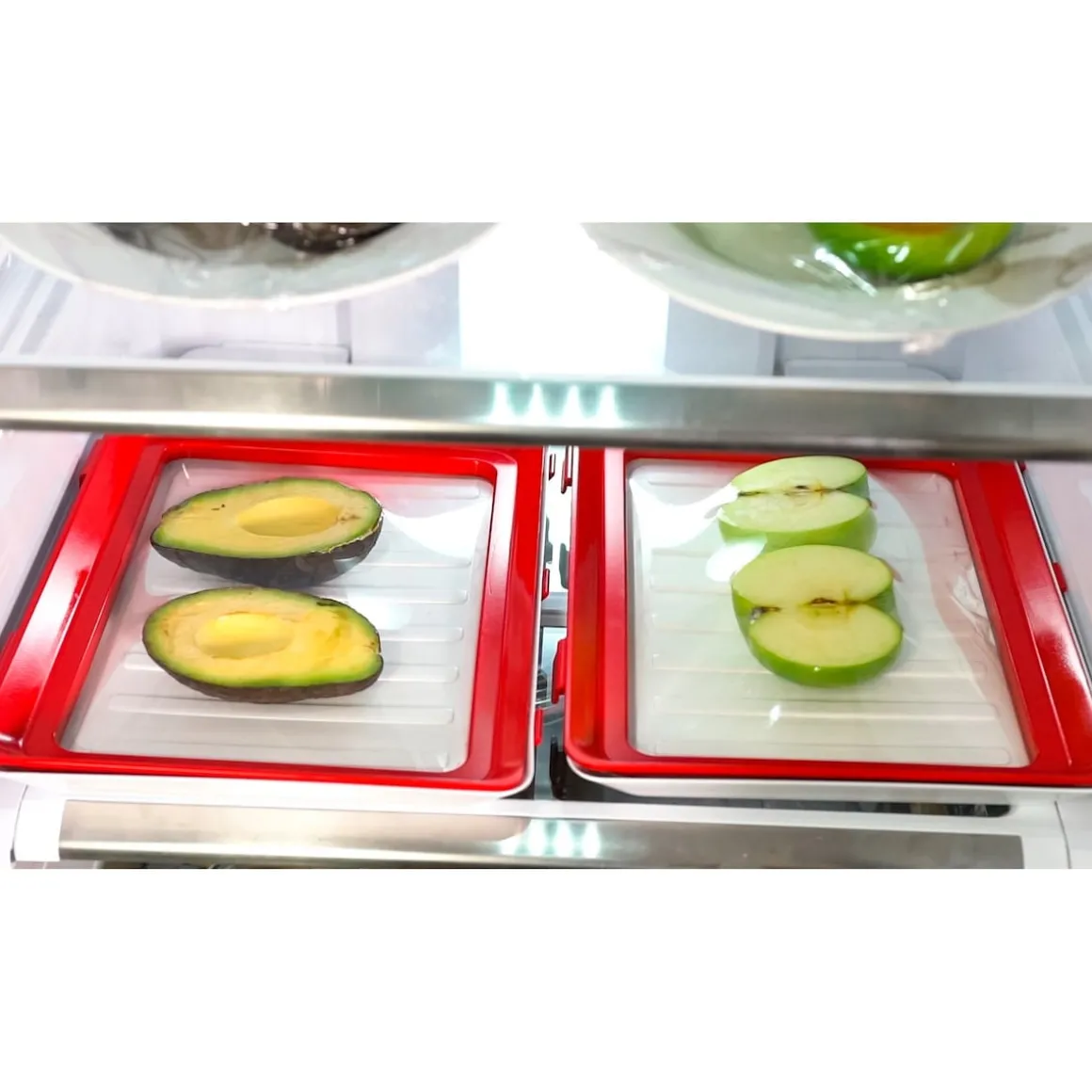 Frischhaltesystem "Clever Tray" 30 x 23 x 2 cm, 2 Stück