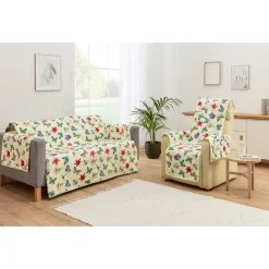 Frottee-Set Sofa- und Sessel-Schoner „Schmetterling“