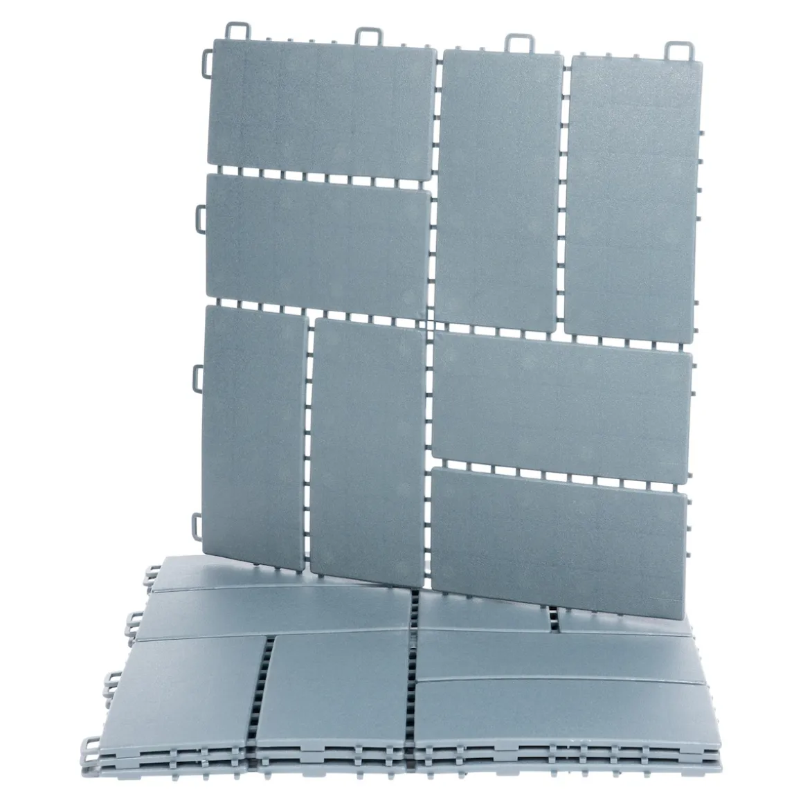 Gartenplatten, 4 Stück anthrazit