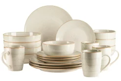 Geschirr Set, Steinzeug Valmera Hellgrün