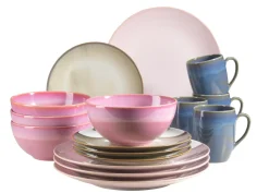 Geschirr-Set, Keramik Ossia Sand, Hellblau