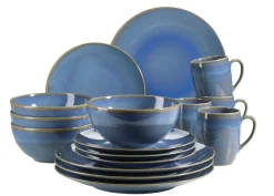 Geschirr-Set, Keramik Ossia Hellblau