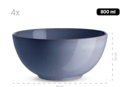 Geschirr-Set, Keramik Ossia Hellblau