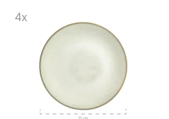 Geschirr-Set, Keramik Ossia Hellblau