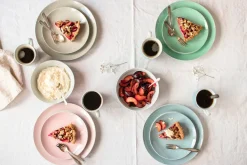 Geschirr-Set, Porzellan Kitchen Time II Rosa, Blau, Grün, Beige