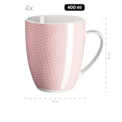 Geschirr-Set, Porzellan Kitchen Time II Rosa