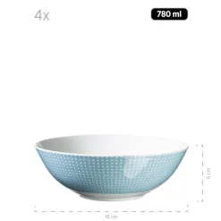 Geschirr-Set, Porzellan Kitchen Time II Blau