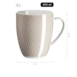 Geschirr-Set, Porzellan Kitchen Time II Beige