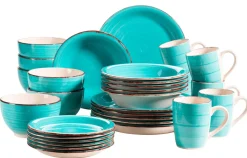 Geschirr-Set, Steingut Lumaca Laguna