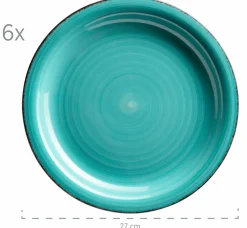 Geschirr-Set, Steingut Lumaca Laguna