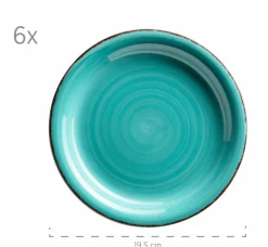 Geschirr-Set, Steingut Lumaca Laguna